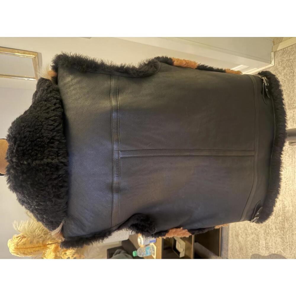 Coach 1941 Patchwork Lamb Shearling/Leather Vest … - image 4